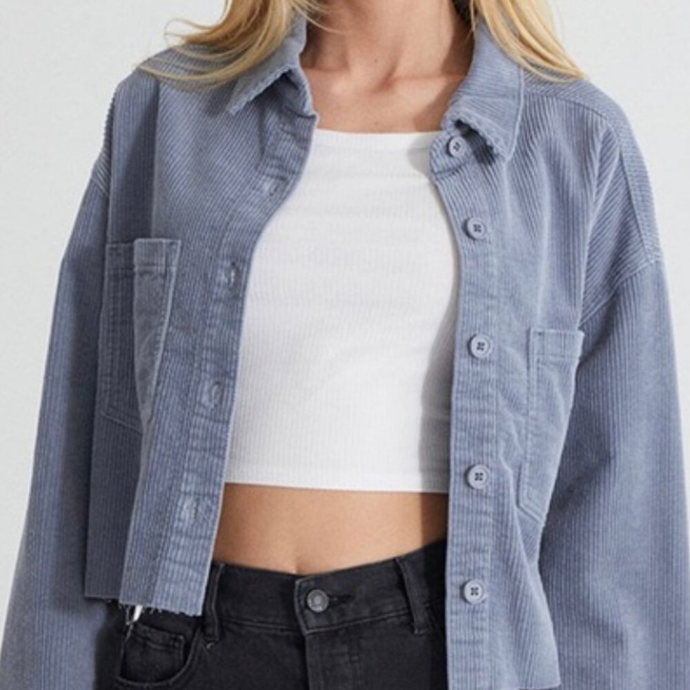 Pacsun Blue Corduroy Jacket